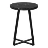 Monarch Faux Marble & Metal Accent Table -Home Furniture Store 810598395 A0