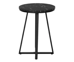 Monarch Faux Marble & Metal Accent Table -Home Furniture Store 810598395 A1