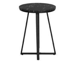 Monarch Faux Marble & Metal Accent Table -Home Furniture Store 810598395 A3