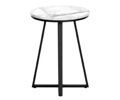 Monarch Faux Marble & Metal Accent Table -Home Furniture Store 810598396 A3