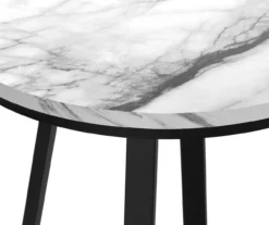 Monarch Faux Marble & Metal Accent Table -Home Furniture Store 810598396 A8 1