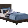 Monarch Faux Leather Twin Bed 2 Monarch Faux Leather Twin Bed -Home Furniture Store 810598496 A0