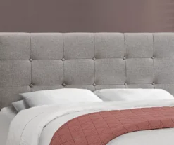 Monarch Linen Tufted Low Profile Bed -Home Furniture Store 810598498 B8