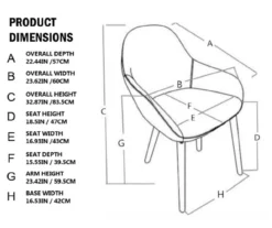 Glitzhome Mid-Century Modern Faux Leather Dining Chairs, 2-Pack -Home Furniture Store 810598714 A0 6
