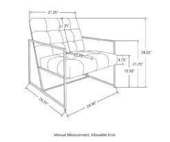 Glitzhome Modern Industrial Faux Leather Accent Chairs, 2-Pack -Home Furniture Store 810598914 A0 8