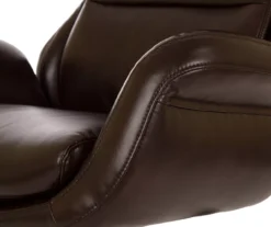 Dark Brown Mid-Century Modern Faux Leather Executive Office Chair -Home Furniture Store 810598937 A0 5