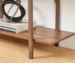 Walnut Modern Open 4-Shelf Bookcase 5 Walnut Modern Open 4-Shelf Bookcase -Home Furniture Store 810598940 A0 4