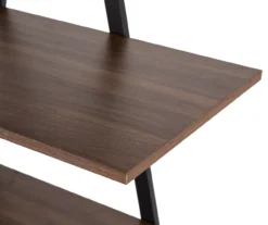 Walnut Modern A-Frame 4-Shelf Bookcase 5 Walnut Modern A-Frame 4-Shelf Bookcase -Home Furniture Store 810598942 A0 4