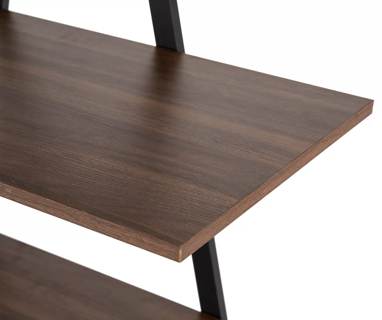 Walnut Modern A-Frame 4-Shelf Bookcase Walnut Modern A-Frame 4-Shelf Bookcase -Home Furniture Store 810598942 A0 4