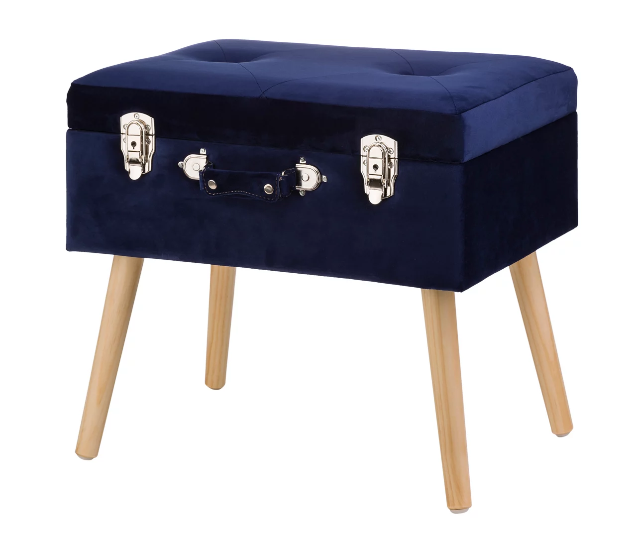 Glitzhome Velvet Suitcase Storage Stool Glitzhome Velvet Suitcase Storage Stool -Home Furniture Store 810598944 A0 1