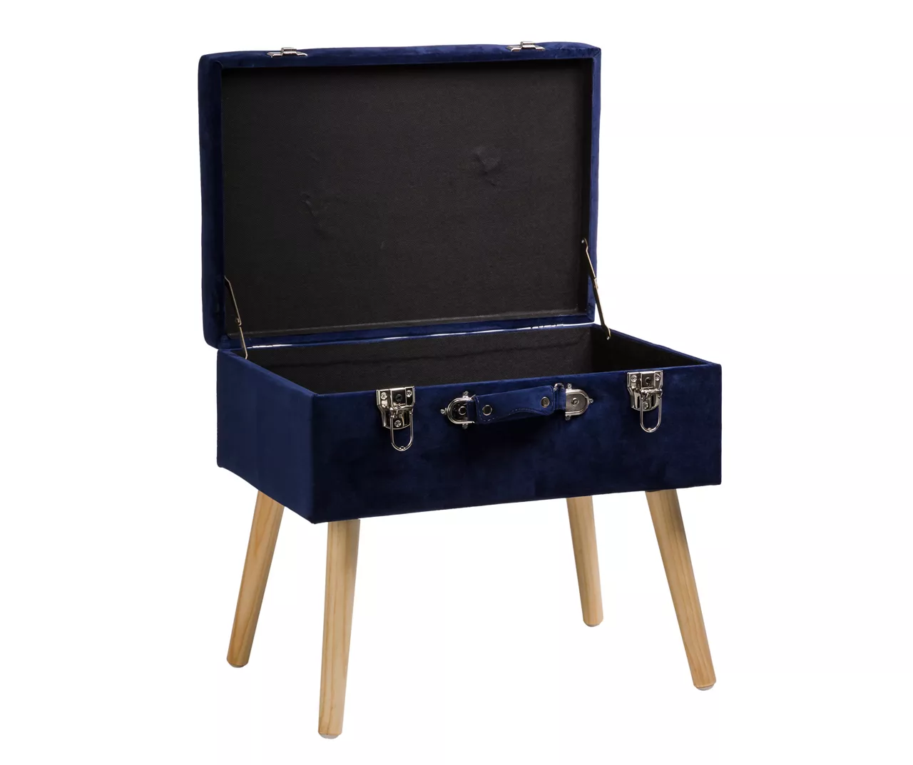Glitzhome Velvet Suitcase Storage Stool Glitzhome Velvet Suitcase Storage Stool -Home Furniture Store 810598944 A0 4