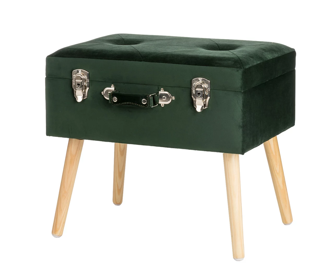 Glitzhome Velvet Suitcase Storage Stool Glitzhome Velvet Suitcase Storage Stool -Home Furniture Store 810598947 A0 1
