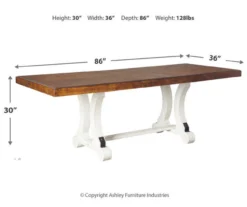 Valebeck Extension Leaf Dining Table -Home Furniture Store 810599574 3
