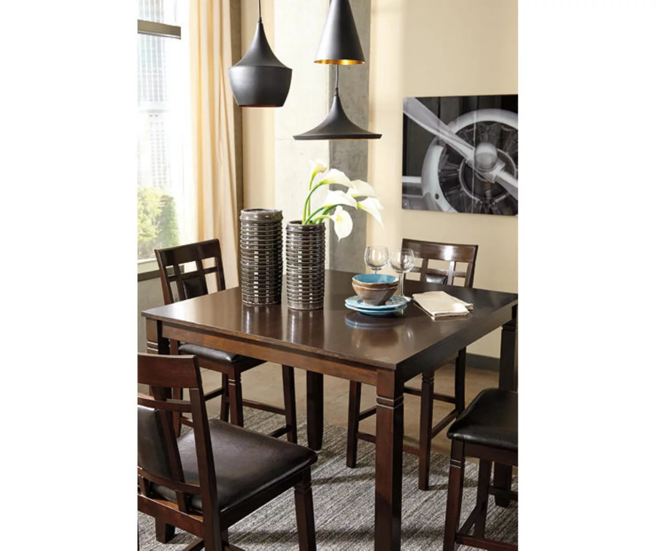 Bennox 5-Piece Counter-Height Dining Set Bennox 5-Piece Counter-Height Dining Set -Home Furniture Store 810599620 2