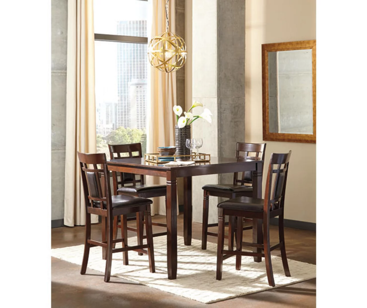 Bennox 5-Piece Counter-Height Dining Set Bennox 5-Piece Counter-Height Dining Set -Home Furniture Store 810599620 3