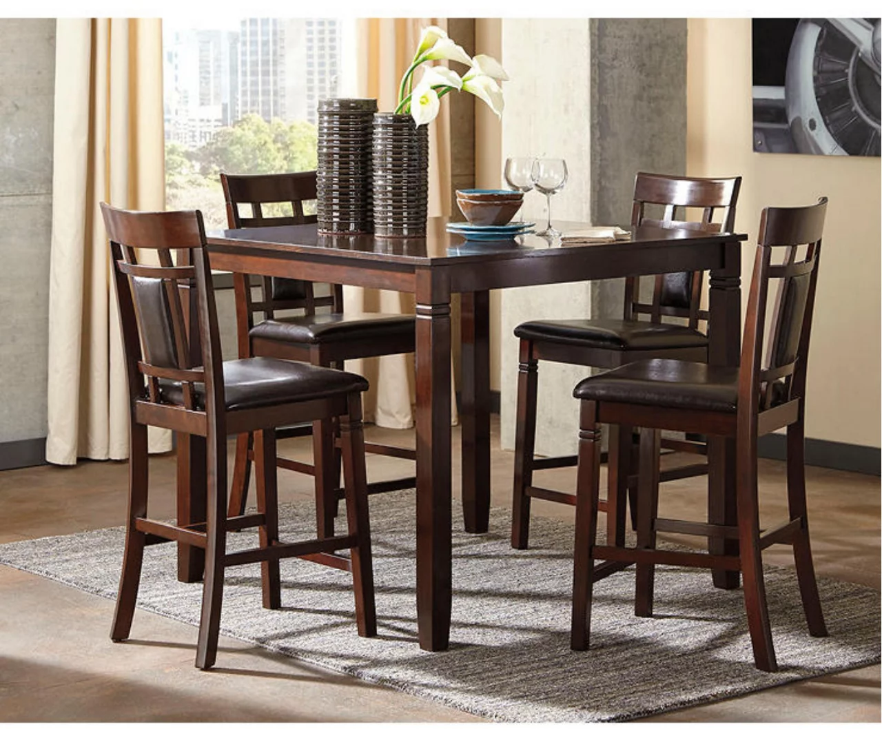 Bennox 5-Piece Counter-Height Dining Set Bennox 5-Piece Counter-Height Dining Set -Home Furniture Store 810599620