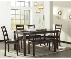 Coviar 6-Piece Dining Set With Bench -Home Furniture Store 810599628 2