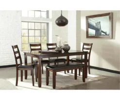 Coviar 6-Piece Dining Set With Bench -Home Furniture Store 810599628 4