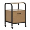 Wood & Metal File Rolling Storage Cart 2 Wood & Metal File Rolling Storage Cart -Home Furniture Store 810606558 A0