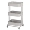 Opal Gray 3-Tier Rolling Cart -Home Furniture Store 810606569 A0 1