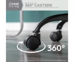 Cream Faux Wool Boucle Rolling Swivel Office Chair -Home Furniture Store 810606674 A0 6