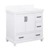 DHP Atwater Living Mills White Bathroom Vanity With Sink -Home Furniture Store 810610511 A0