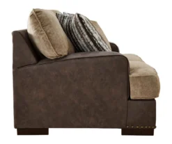 Alesbury Brown Faux Leather Loveseat -Home Furniture Store 810612253 4