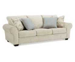 Haisley Ivory Queen Sleeper Sofa -Home Furniture Store 810612307 1