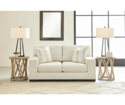 Maggie White Loveseat -Home Furniture Store 810612353 5