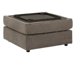 O'Phannon Gray Storage Ottoman -Home Furniture Store 810612452 4