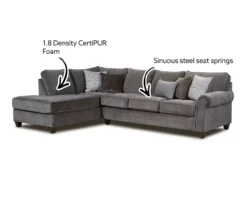 Broyhill Tripoli Slate Sectional -Home Furniture Store 810616881 810616882 X0 1