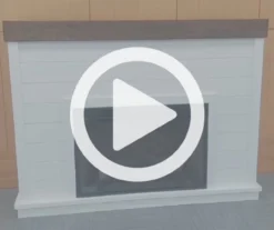 62" White Shiplap Grand Electric Fireplace -Home Furniture Store 810617760 V0 1