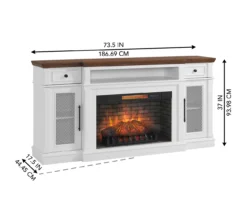 73.5" Castillo Electric Fireplace Console -Home Furniture Store 810617768 A6