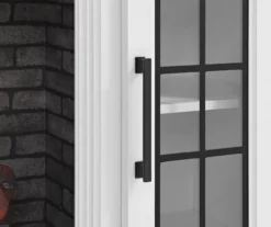 60" White 2-Door Electric Fireplace Console 7 60" White 2-Door Electric Fireplace Console -Home Furniture Store 810618088 A8 1