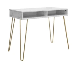 Novogratz Athena Faux Marble 2-Cubby Computer Desk -Home Furniture Store 810618403 4