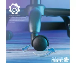 White & Black Faux Leather Gaming Chair -Home Furniture Store 810618952 A0 7