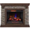 50" Madison Pine & Faux Stone Electric Fireplace -Home Furniture Store 810620258 A0 1
