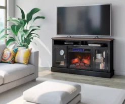 59.5" Black CoolGlow Electric Fireplace & Fan Console -Home Furniture Store 810620259 B0 2
