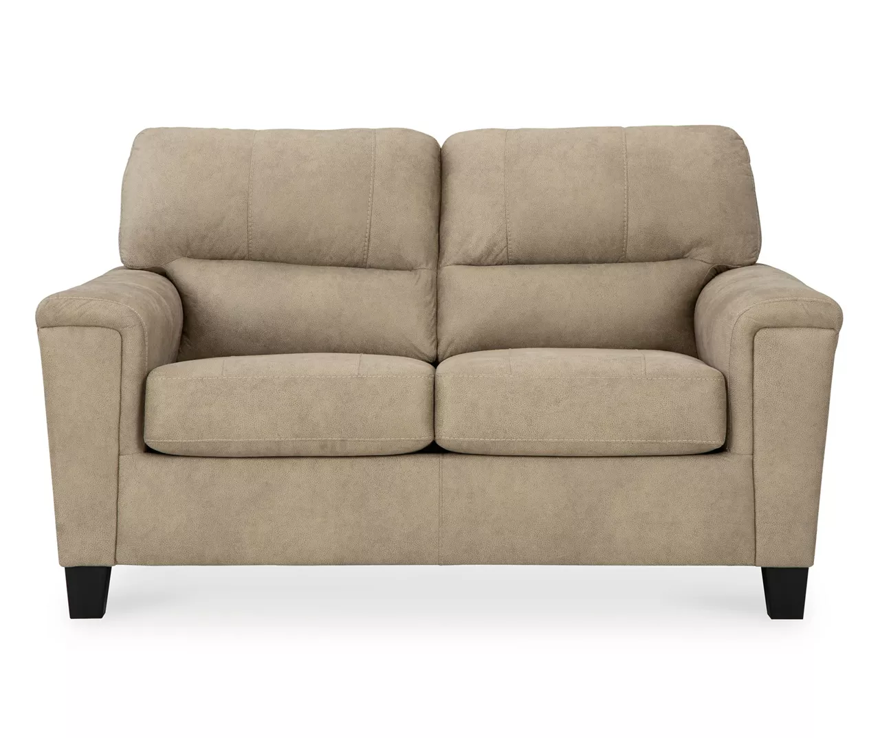 Tishen Pebble Sand Faux Leather Loveseat Tishen Pebble Sand Faux Leather Loveseat -Home Furniture Store 810669862 A0