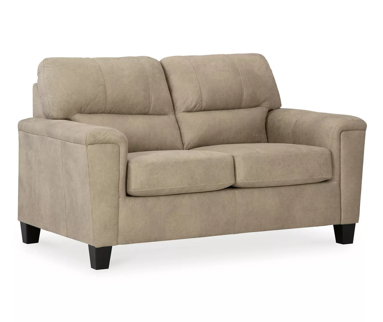 Tishen Pebble Sand Faux Leather Loveseat Tishen Pebble Sand Faux Leather Loveseat -Home Furniture Store 810669862 A1 1