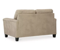 Tishen Pebble Sand Faux Leather Loveseat 6 Tishen Pebble Sand Faux Leather Loveseat -Home Furniture Store 810669862 A2