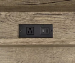 Corday Gray Wood Writing Desk With USB Charing -Home Furniture Store 810680820 A8