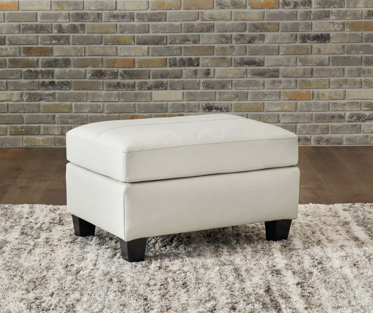 Signature Design By Ashley Genoa Leather Ottoman Signature Design By Ashley Genoa Leather Ottoman -Home Furniture Store 810697951 A0 2