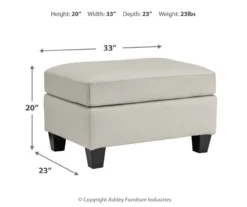 Signature Design By Ashley Genoa Leather Ottoman 8 Signature Design By Ashley Genoa Leather Ottoman -Home Furniture Store 810697951 A8