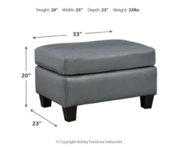 Signature Design By Ashley Genoa Leather Ottoman 13 Signature Design By Ashley Genoa Leather Ottoman -Home Furniture Store 810697957 A8
