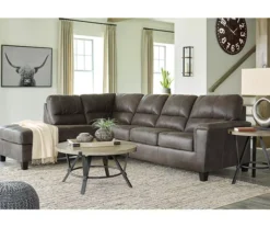 Signature Design By Ashley Navi Smoke Faux Leather Sectional With Left-Facing Chaise 5 Signature Design By Ashley Navi Smoke Faux Leather Sectional With Left-Facing Chaise -Home Furniture Store combo760010 3