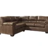 Signature Design By Ashley Bladen Coffee 2-Piece Faux Leather Sectional With Left-Facing Loveseat -Home Furniture Store combo760018