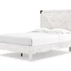 Signature Design By Ashley Shawburn Full Crossbuck Panel Platform Bed -Home Furniture Store combo790034
