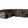 Signature Design By Ashley Tambo Canyon Faux Leather Reclining Sectional -Home Furniture Store combo800024