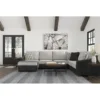 Signature Design By Ashley Bilgray Gray Faux Leather 3-Piece Sectional With Left-Facing Chaise -Home Furniture Store combo860023